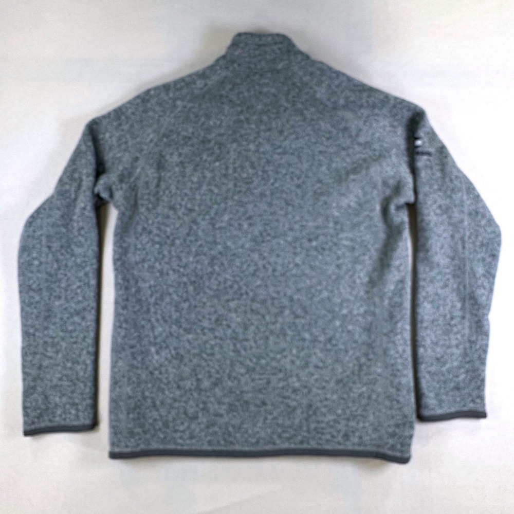 Patagonia Better Sweater Mens Medium Gray Quarter Zip Fleece Pullover 25522FA16 - Picture 3 of 9